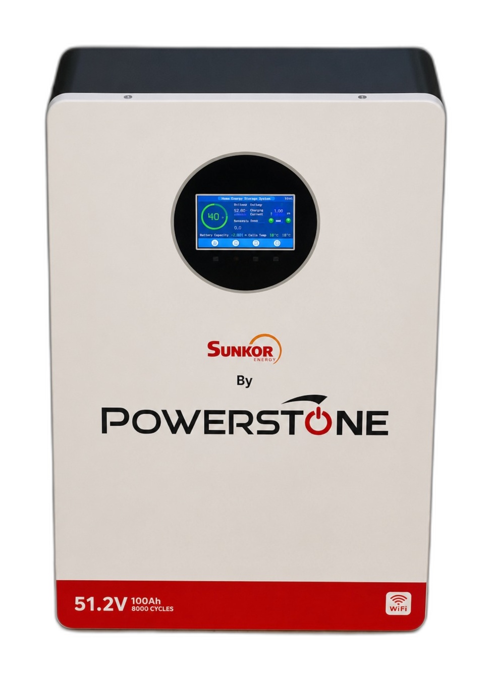PowerStone SunKor 51.2V 100Ah 5kWh LiFePO4 Lithium Battery