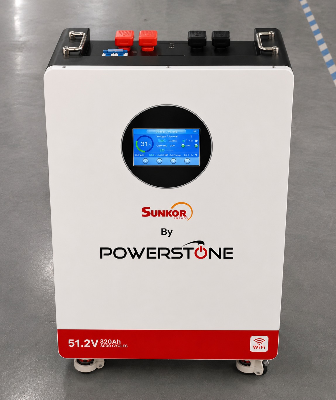 PowerStone SunKor 51.2V 320Ah 16kWh LiFePO4 Lithium Battery