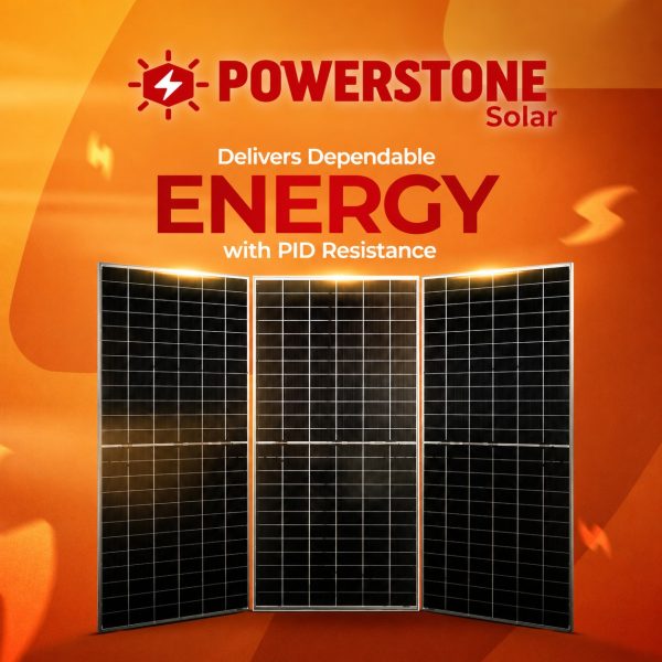 PowerStone 585W N-Type TOPCon Bifacial Solar Panel