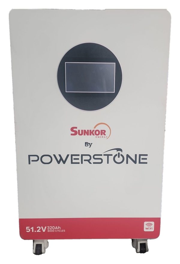 PowerStone SunKor 51.2V 320Ah 16kWh LiFePO4 Lithium Battery
