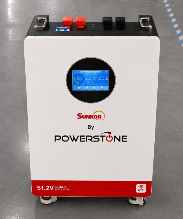 PowerStone SunKor 51.2V 320Ah 16kWh LiFePO4 Lithium Battery
